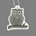 Paper Air Freshener Tag W/ Tab - Owl (Animated)